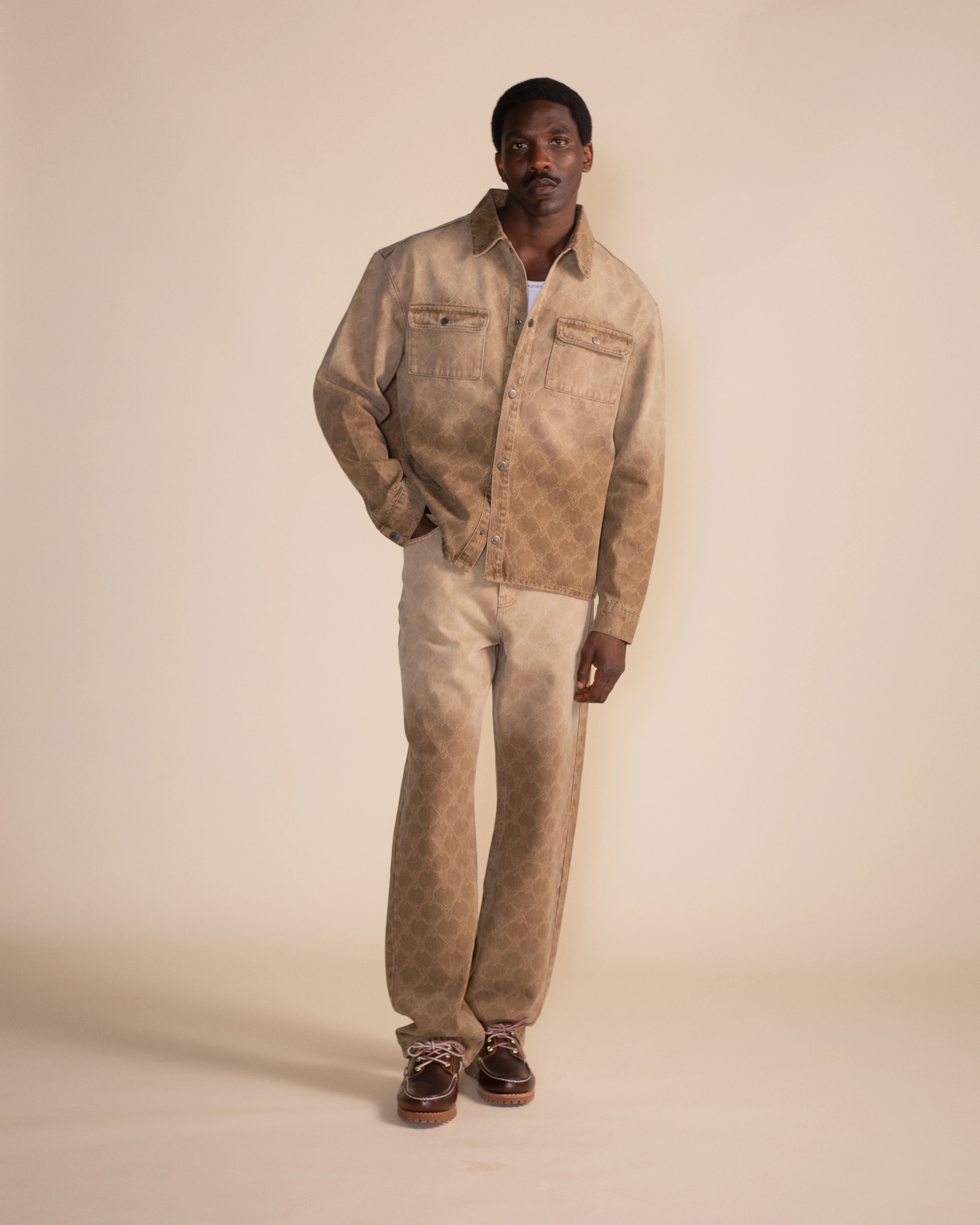 DENIM RAHUL FADED SHIELD DENIM PANTS