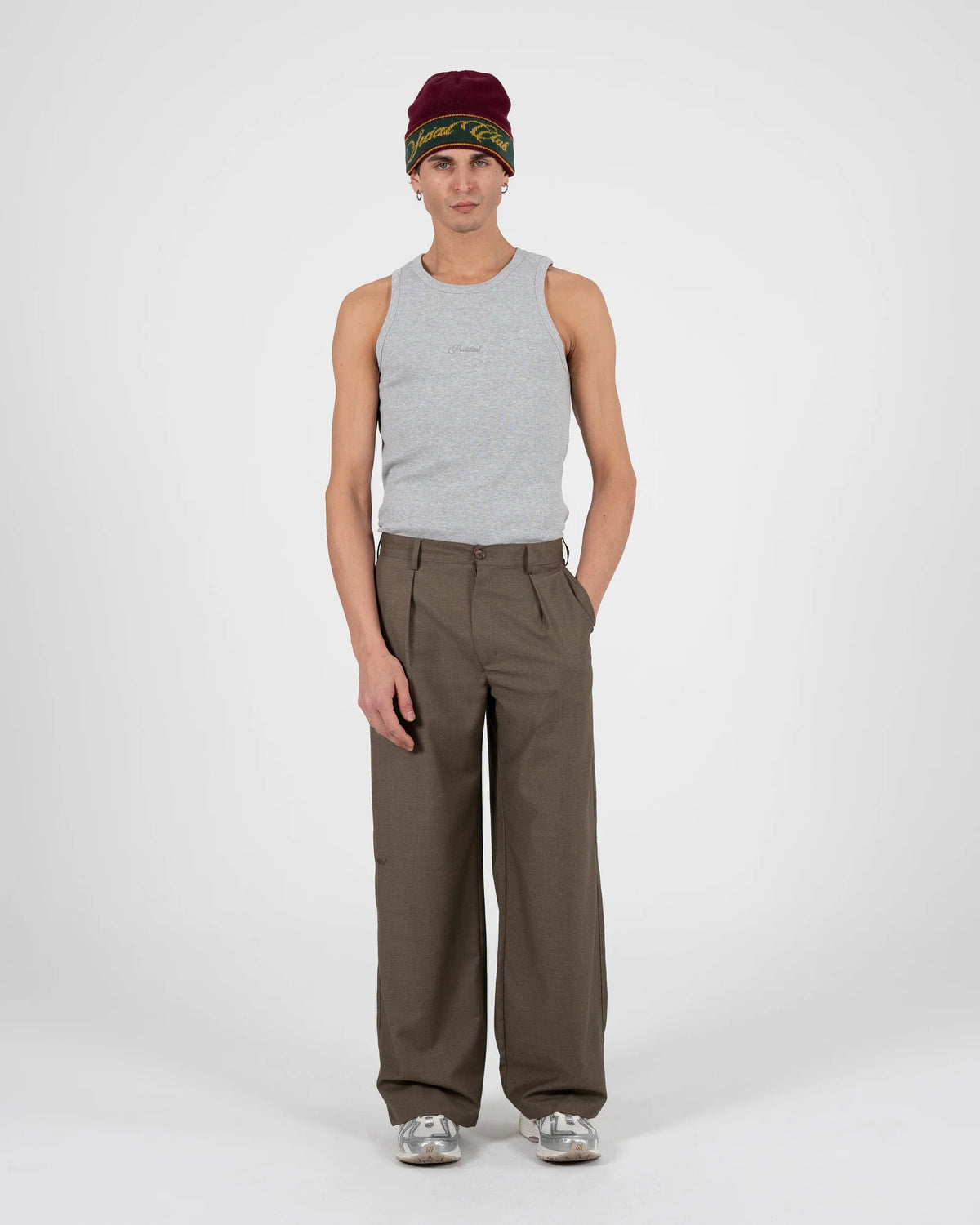 SOHO PLEATED PANTS | KHAKI