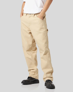 SAND WORKER PANTS WITH GOTIC V-S PATCHES