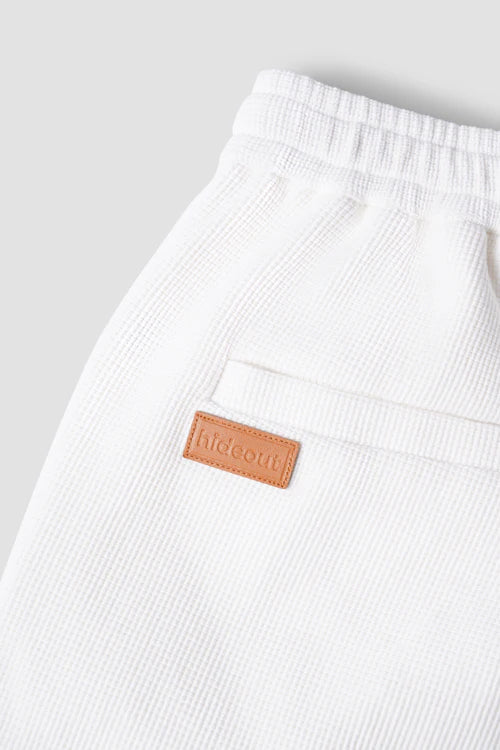 Pantaloncini in maglia waffle