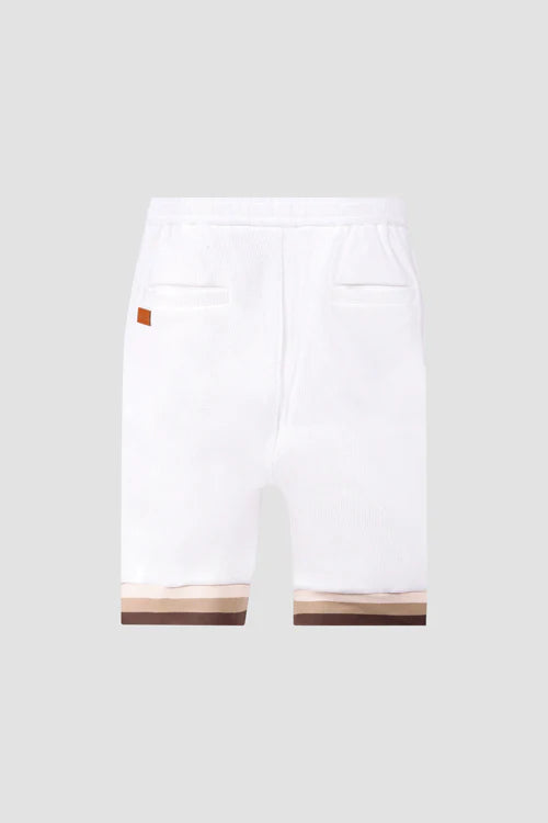 Pantaloncini in maglia waffle