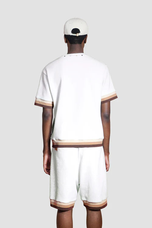 Pantaloncini in maglia waffle