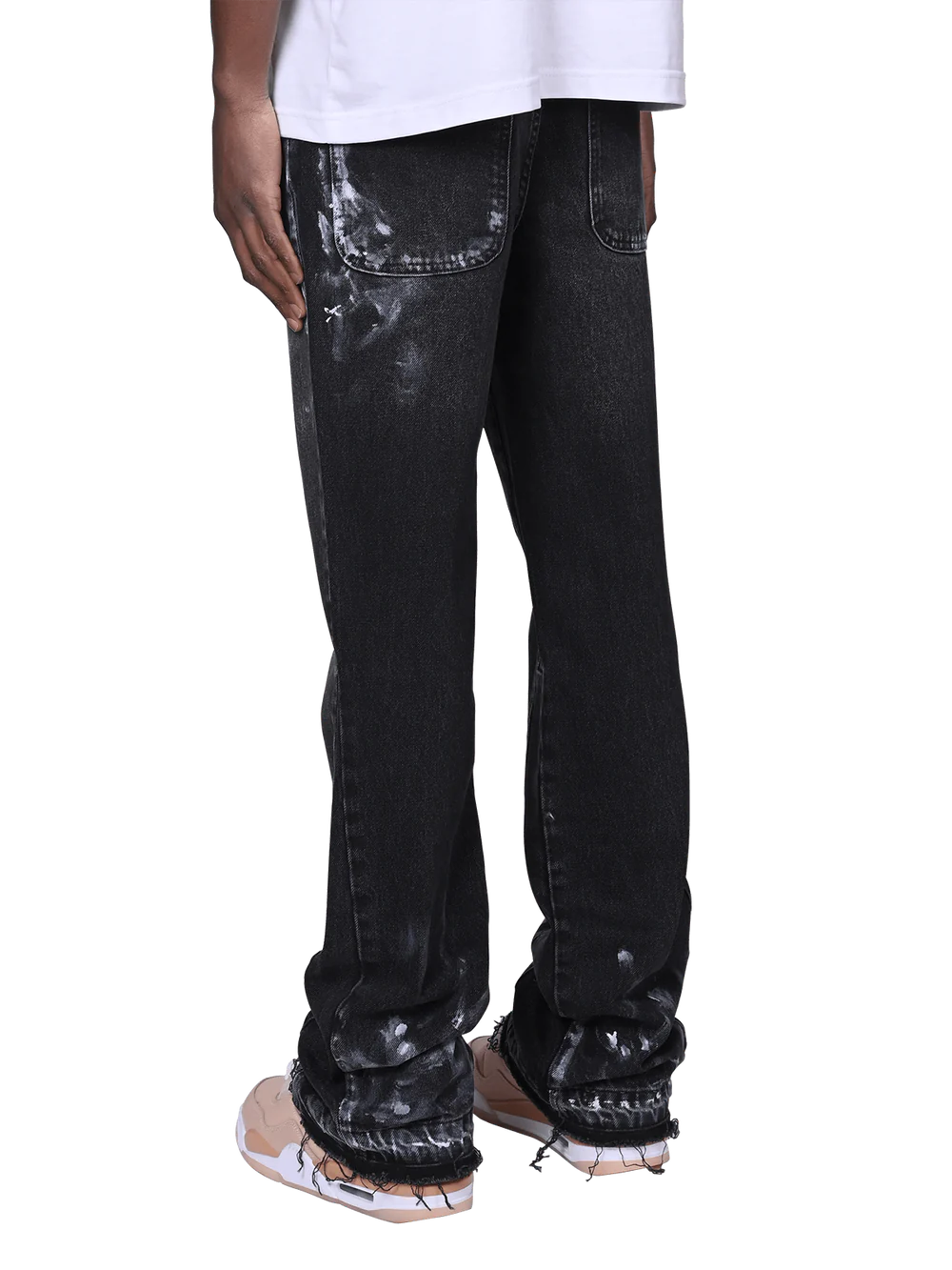 FLARE PAINTERS DENIM - BLACK