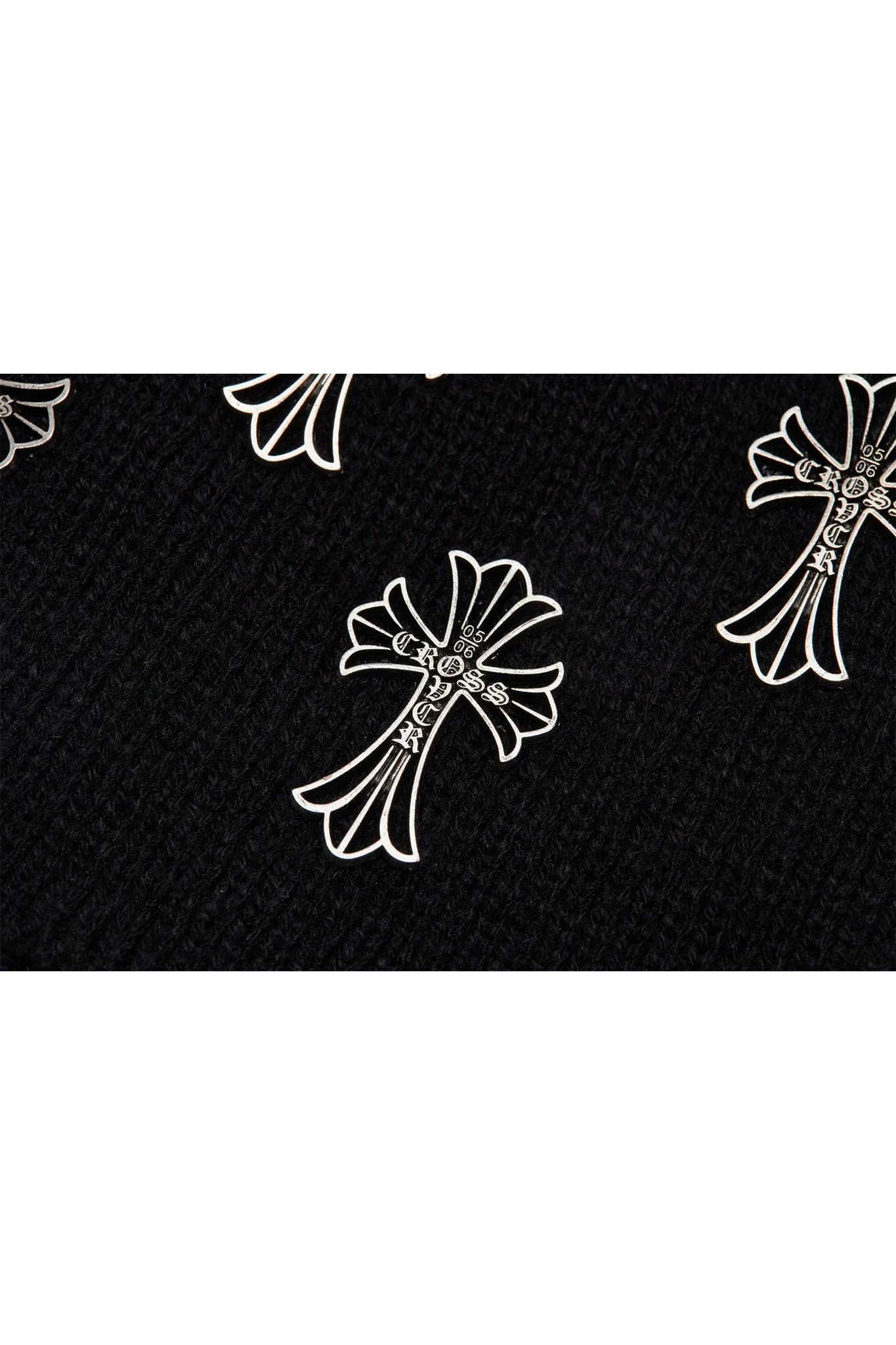 CROSS OVER BEANIE BLACK