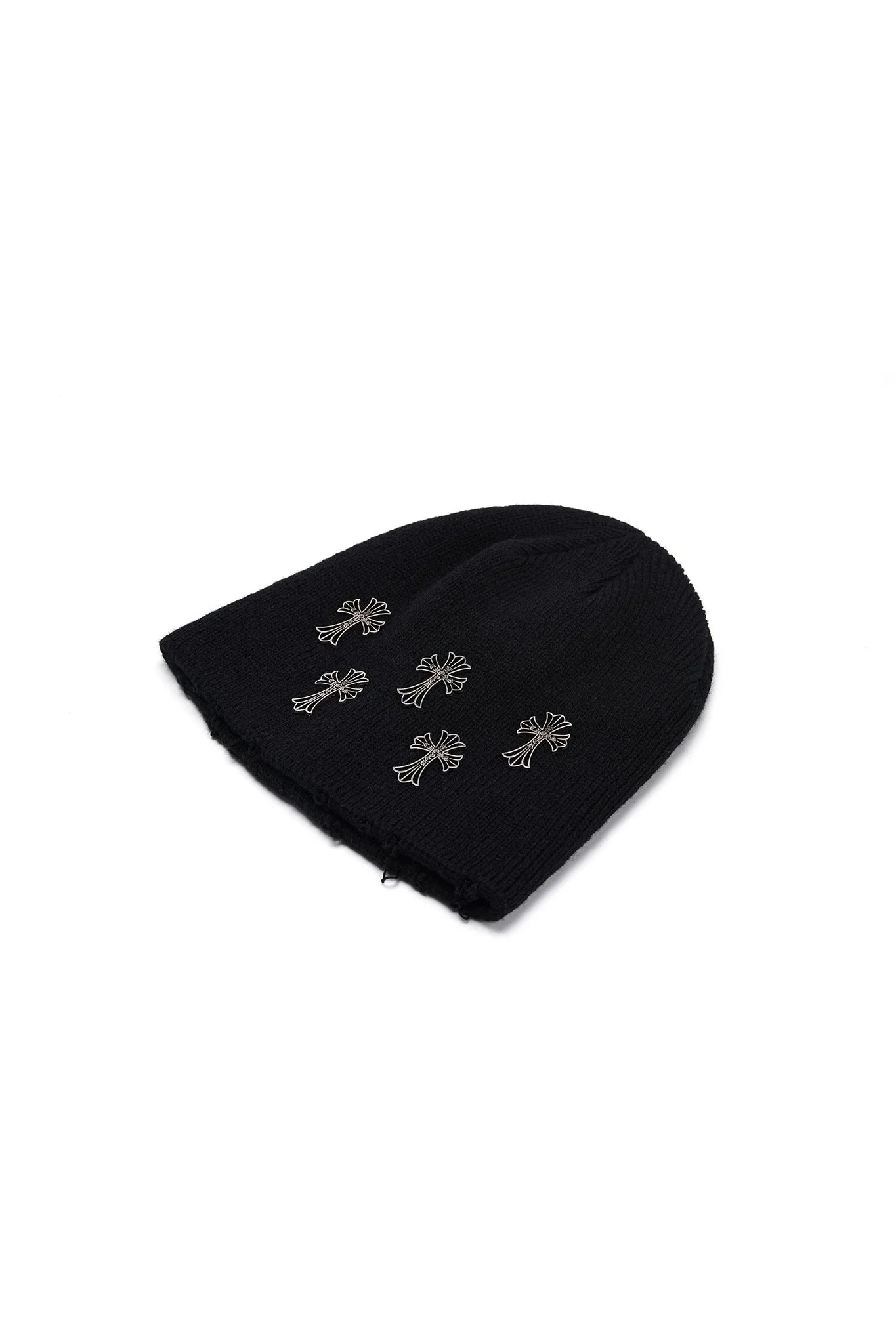CROSS OVER BEANIE BLACK