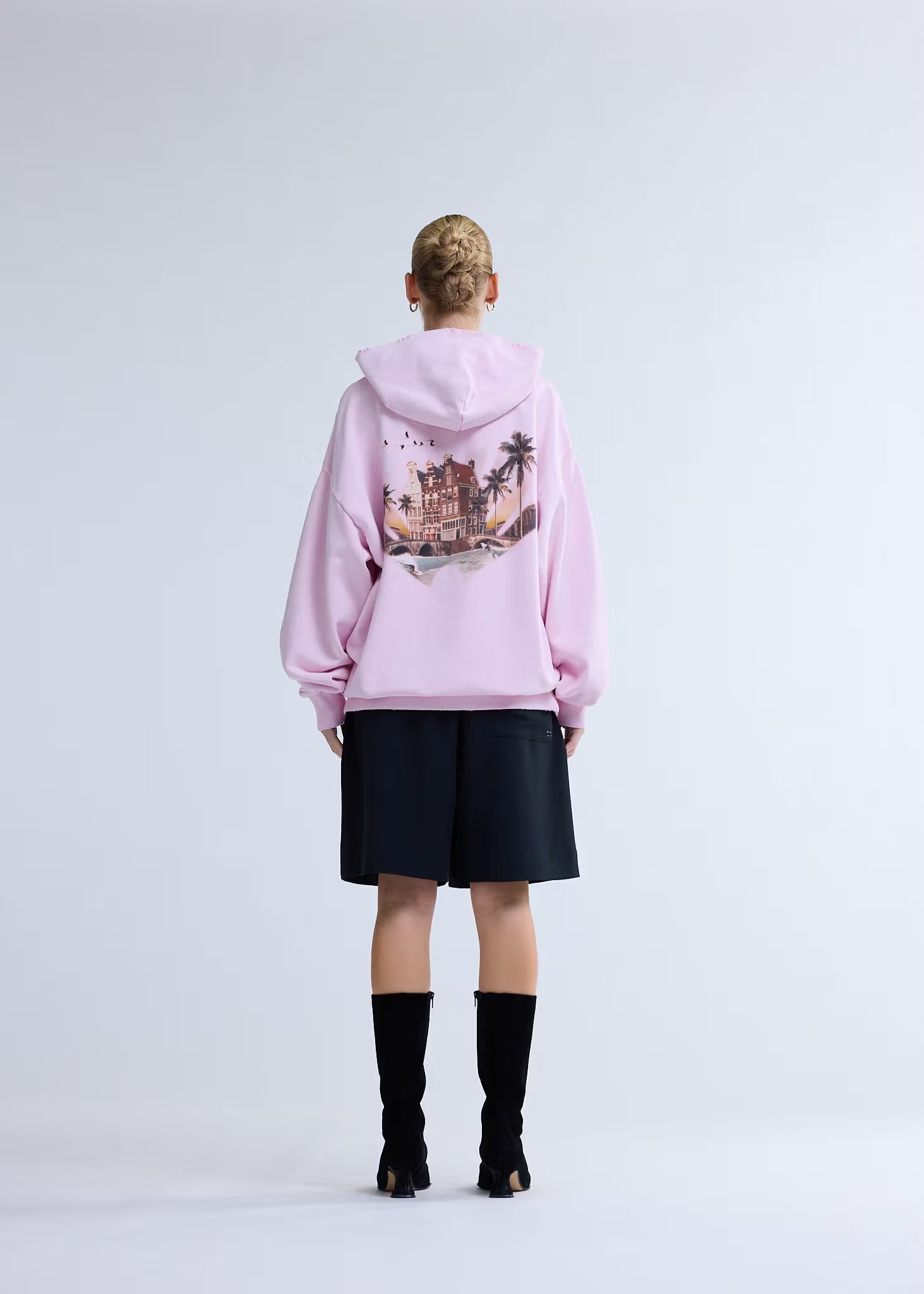 TROPICAL HOODIE PINK LADY
