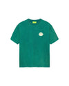 LOGO TEE SEA GREEN/BUTTER YELLOW