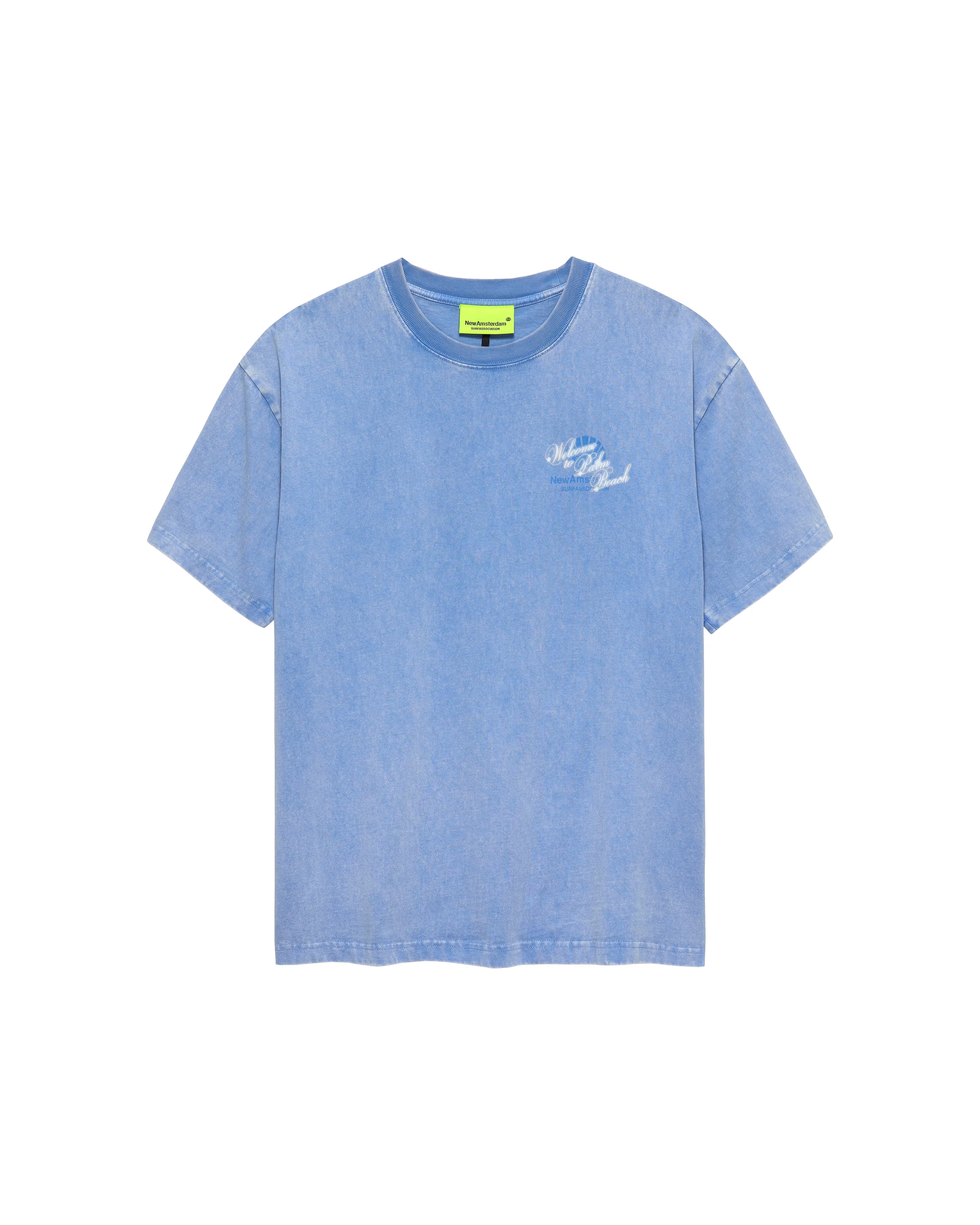 WELCOME TO PALMBEACH TEE BLUE