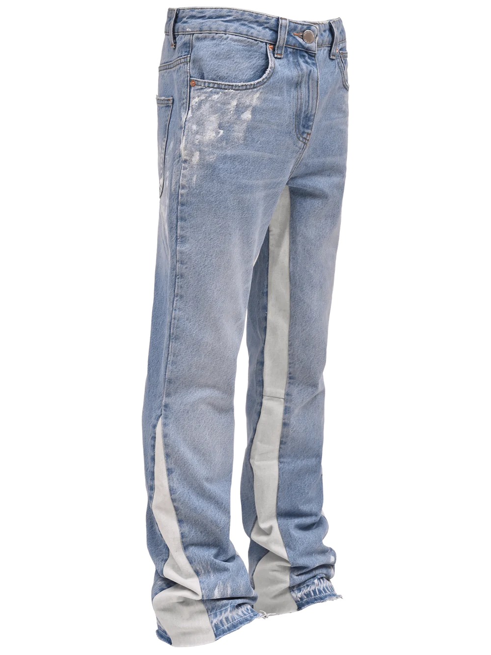 FLARE TRACK DENIM - LIGHT STONE