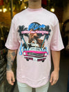 T-SHIRT ROSA LOS ANGELES CAR