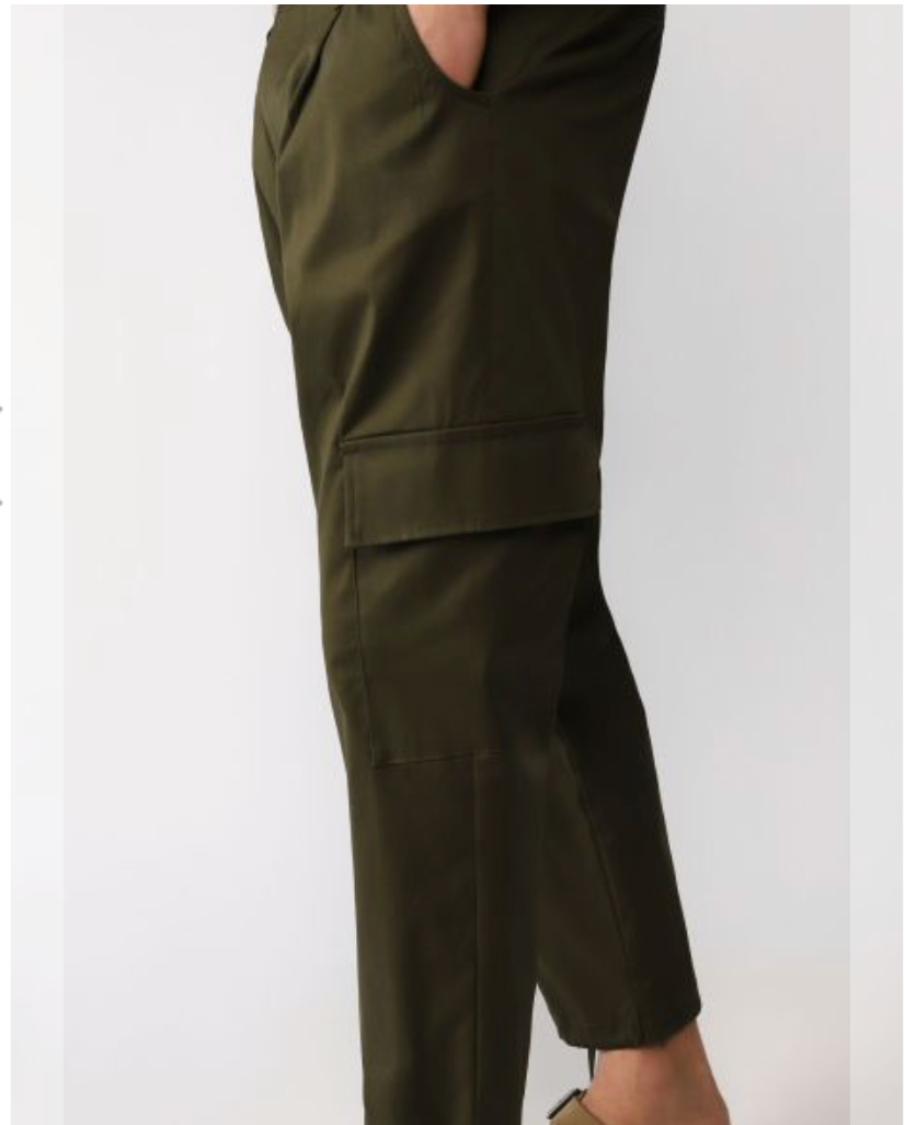 PANTALONE STRAIGHT VERDE MILITARE