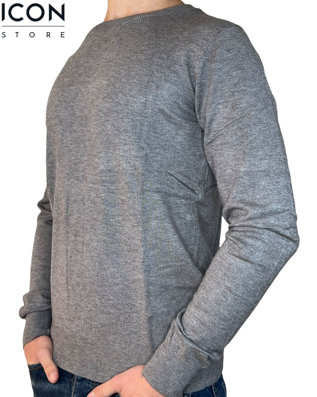 GIROCOLLO GRIGIO SIMCASHMERE